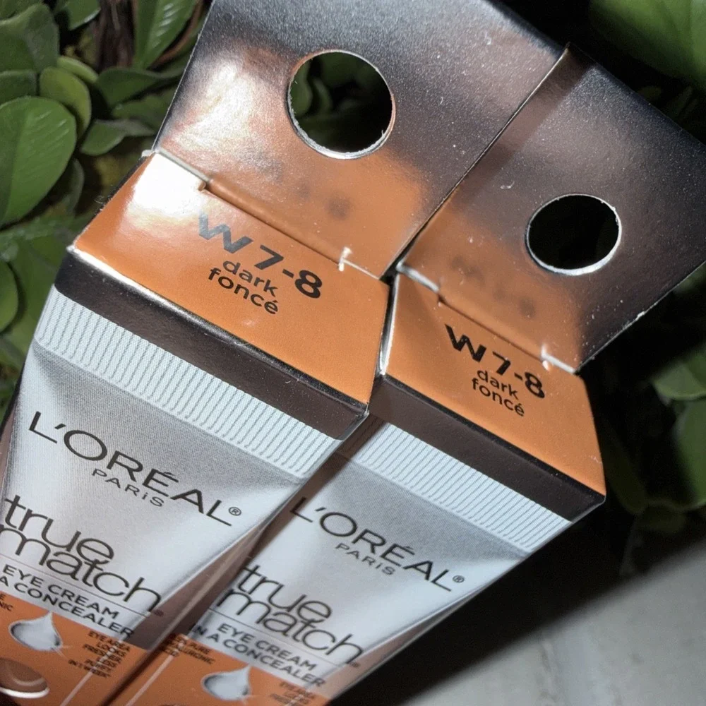 L'oreal True Match Eye Cream Concealer‎ New In Package W 7-8 Dark 2 Pack